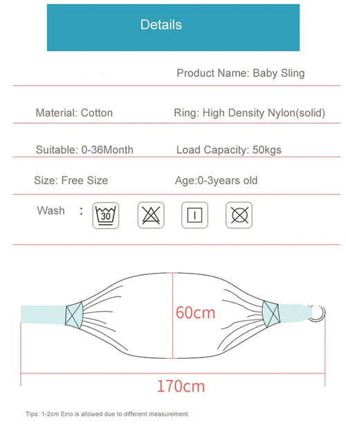 Load image into Gallery viewer, Baby Wrap Newborn Sling Dual Use Infant Nursing Cover Carrier Mesh Fabric Breastfeeding Carriers up to 130 Lbs (0-36M)
