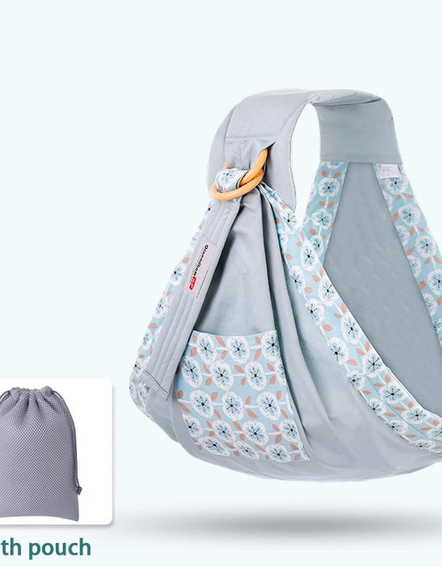 Load image into Gallery viewer, Baby Wrap Newborn Sling Dual Use Infant Nursing Cover Carrier Mesh Fabric Breastfeeding Carriers up to 130 Lbs (0-36M)
