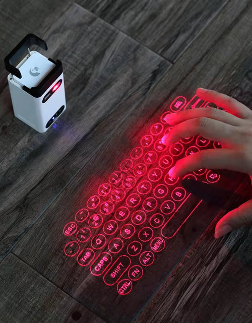 Load image into Gallery viewer, Mini Wireless Laser Projection Keyboard Bluetooth Virtual Keyboard &amp; Mouse Function for Laptop Smartphone Keyboard Projector
