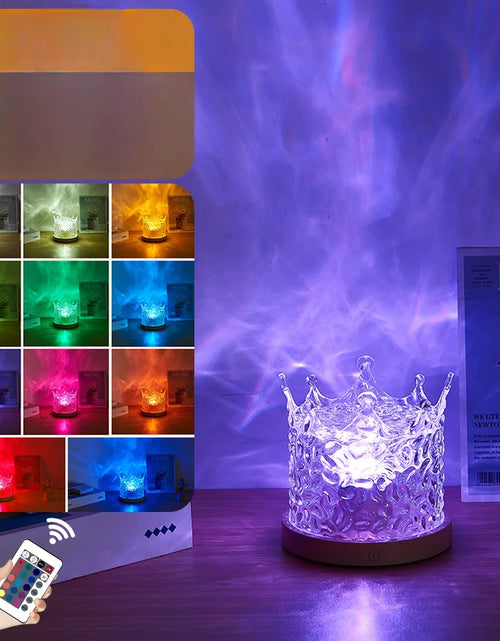 Load image into Gallery viewer, Ocean Wave Projector Light 16 Colors Midnight Aura Aurora Glow Lamp Home Office Bar Restaurant Underwater Projector Night Light
