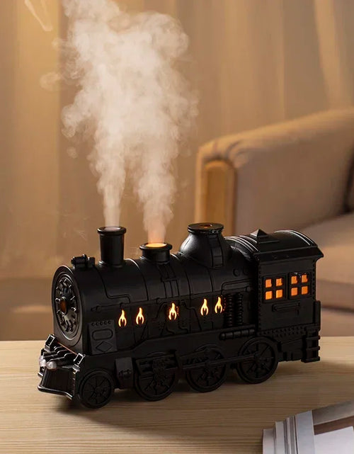 Load image into Gallery viewer, Mini Train Shape Aromatherapy Essential Oil Diffuser Ultrasonic Cool Mist Air Humidifier with LED Lamp Aroma Difusor Atomizer
