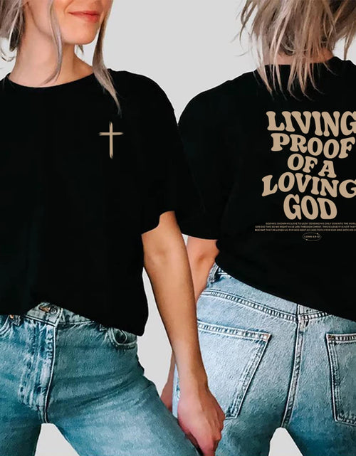 Load image into Gallery viewer, Aesthetic Christian T-Shirt Christian Apparel Brown Jesus Tshirt Trendy Streetwear Clothing Bible Verse Shirts Christian Gift
