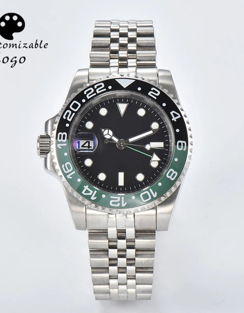 Load image into Gallery viewer, Nh34 Watch Customizable Logo Watches for Men Nh34 Movement Mechanical Automatic Watch GMT Watch Men&#39;S Watch Sapphire Glass Watch
