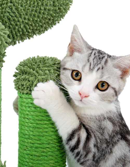 Load image into Gallery viewer, 23&quot; Cactus Cat Scratching Posts Medium Sisal Cat Scratcher,Green
