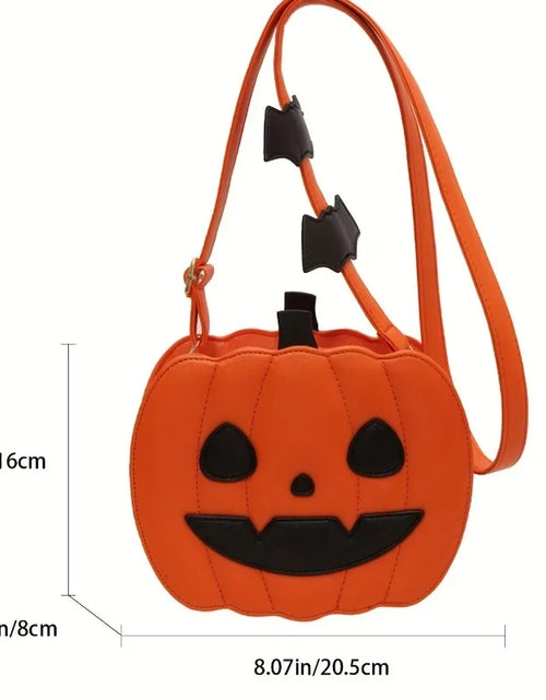 Load image into Gallery viewer, Enchanting Halloween Pumpkin Bag Devilish Style with Ghost Skull Accent Fashion Purse for Women &amp; Girls
