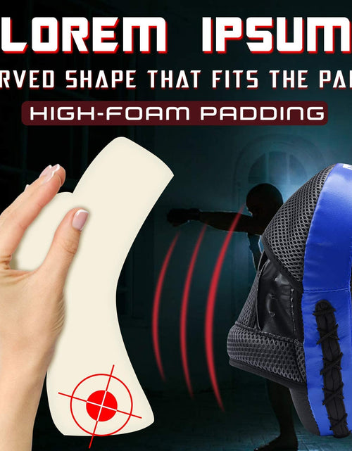 Load image into Gallery viewer, Essential Curved Boxing MMA Punching Mitts Boxing Pads W/Gift Box Hook &amp; Jab Pads MMA Target Focus Punching Mitts Thai Strike Kick Shield for X&#39;Mas Gift
