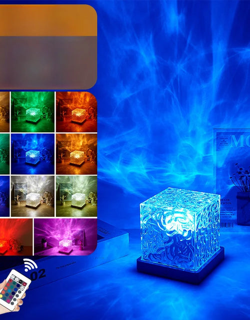 Load image into Gallery viewer, Ocean Wave Projector Light 16 Colors Midnight Aura Aurora Glow Lamp Home Office Bar Restaurant Underwater Projector Night Light
