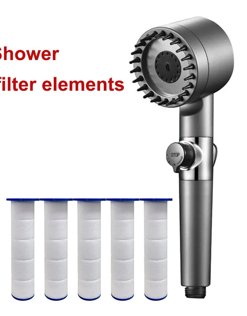 Load image into Gallery viewer, High Pressure Showerhead 4 Modes Water Saving Pressurized Shower Head Massage and Skin Beauty Multifunctional Shower Head
