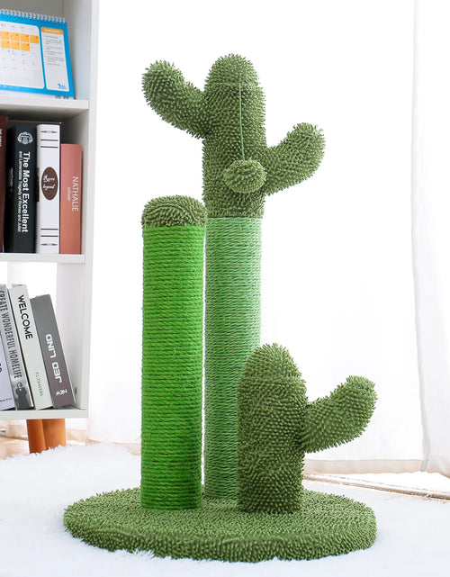 Load image into Gallery viewer, 23&quot; Cactus Cat Scratching Posts Medium Sisal Cat Scratcher,Green
