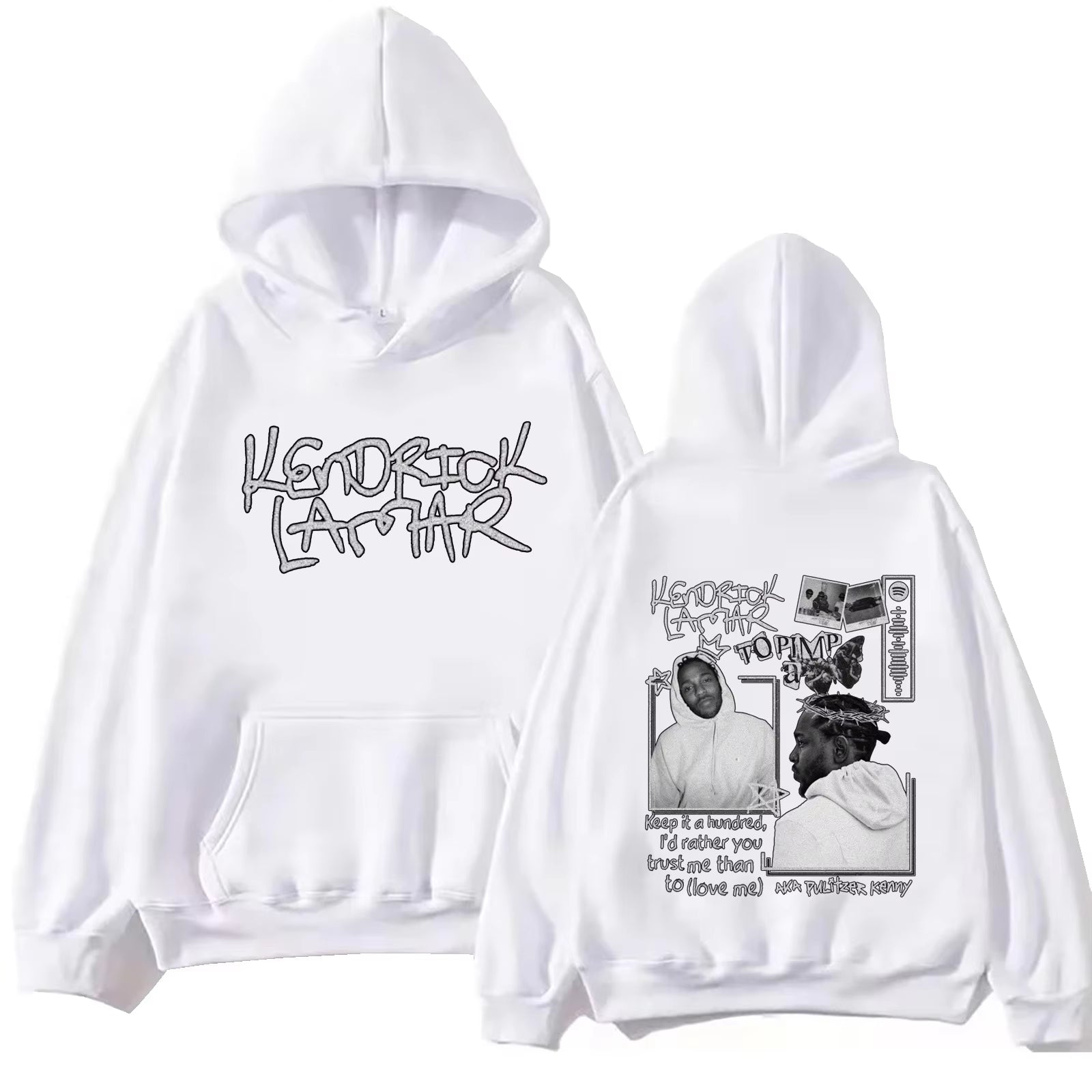 Kendrick Lamar 2024 Hoodie Harajuku Hip Hop Pullover Tops Man Woman Sweatshirt