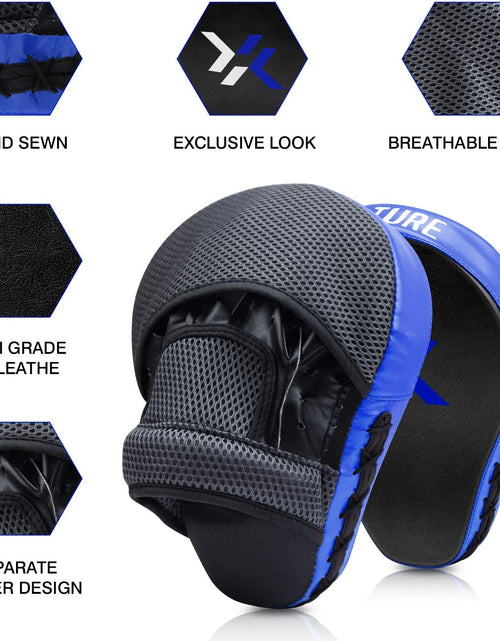 Load image into Gallery viewer, Essential Curved Boxing MMA Punching Mitts Boxing Pads W/Gift Box Hook &amp; Jab Pads MMA Target Focus Punching Mitts Thai Strike Kick Shield for X&#39;Mas Gift
