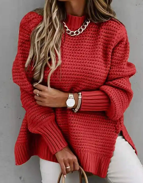 Load image into Gallery viewer, Women Sweaters O-Neck Solid Pullovers Sweater Knitted Tops Long Sleeve Knitted Tops for Women Autumn Jumpers
