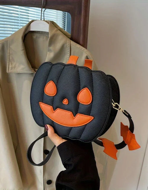 Load image into Gallery viewer, Enchanting Halloween Pumpkin Bag Devilish Style with Ghost Skull Accent Fashion Purse for Women &amp; Girls
