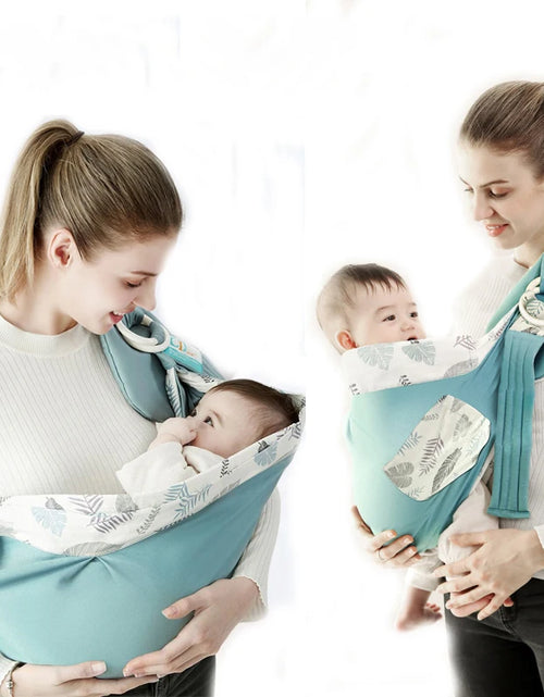 Load image into Gallery viewer, Baby Wrap Newborn Sling Dual Use Infant Nursing Cover Carrier Mesh Fabric Breastfeeding Carriers up to 130 Lbs (0-36M)
