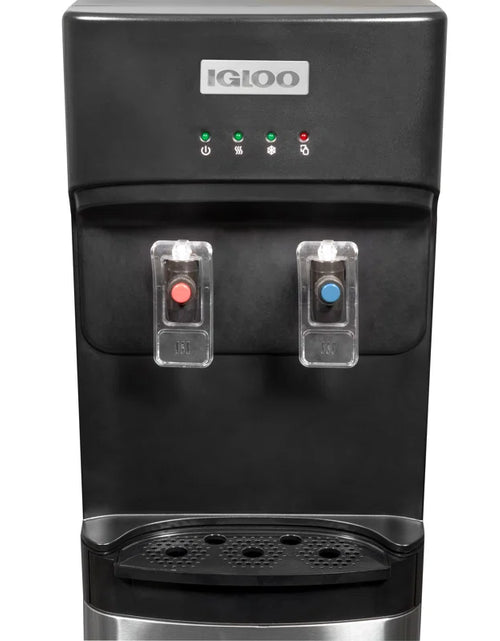 Load image into Gallery viewer, Black Free Standing Bottom Loading Electric Water Dispenser
