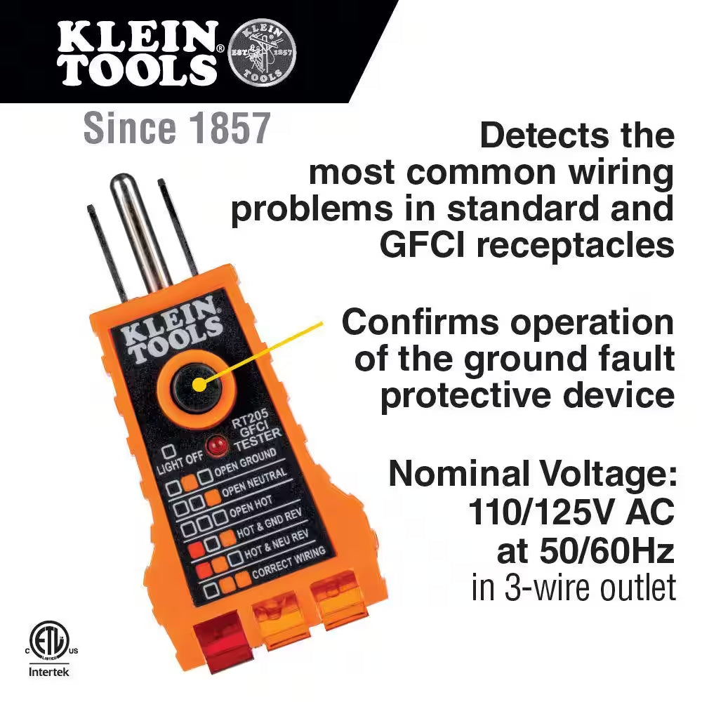 Digital Non-Contact Voltage and GFCI Receptacle Test Kit